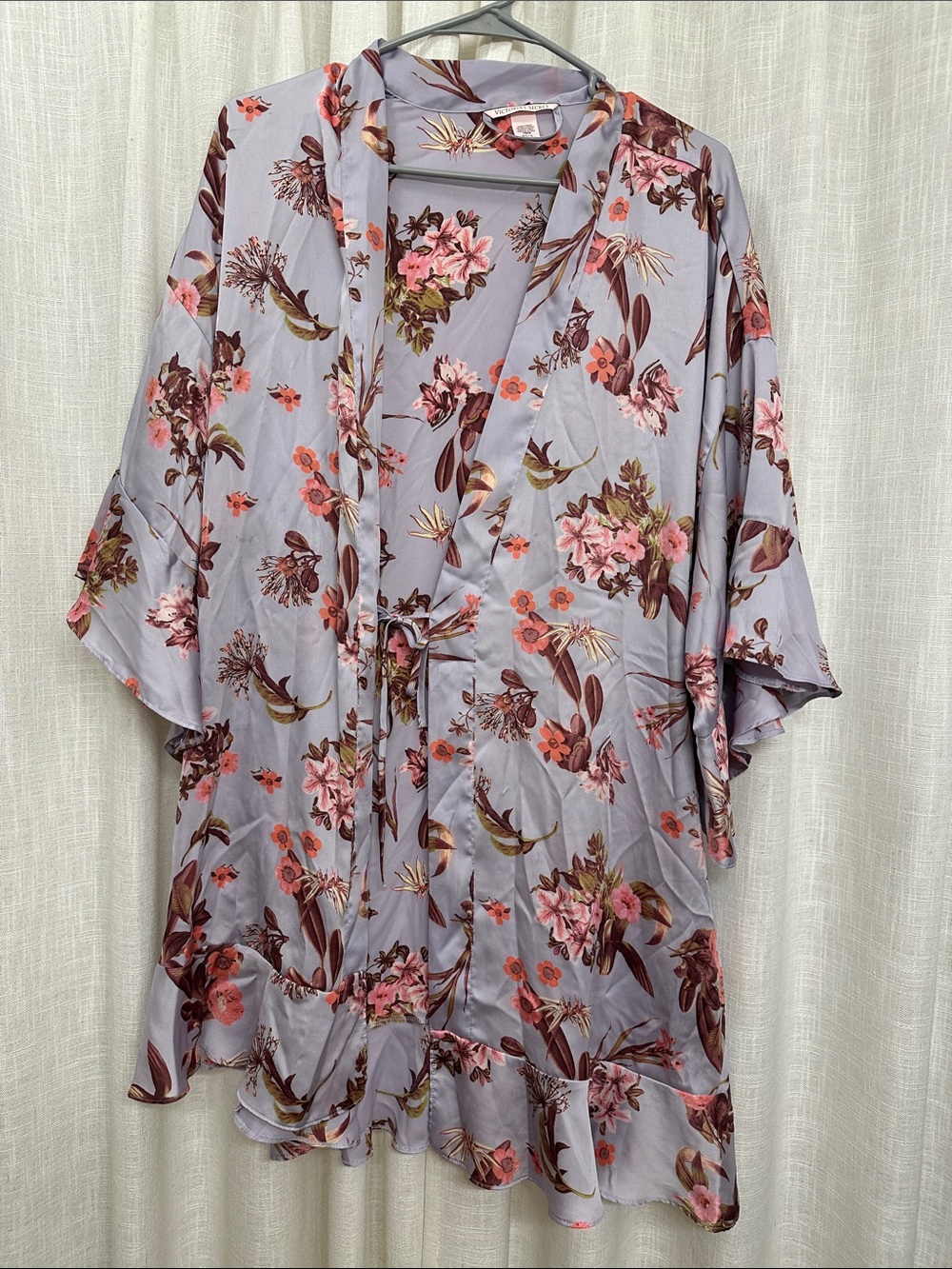 Victoria’s Secret Floral Kimono Robe - Lavender Pink